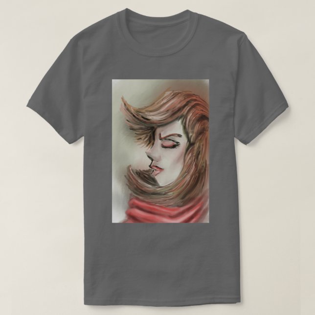 Camiseta Rapariga ruiva 22 (Frente do Design)
