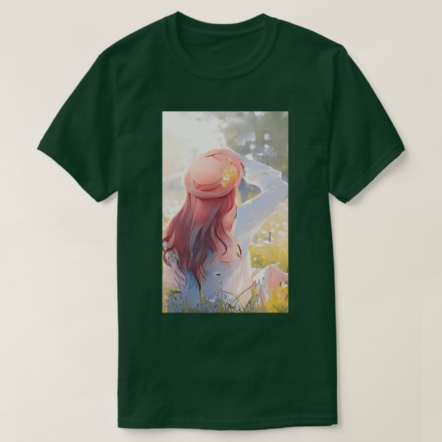 Camiseta Rapariga ruiva ao sol (Frente do Design)