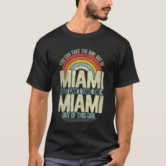 Camiseta Rapariga Saída De Miami Florida Home Miami_1