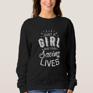 Camiseta Rapariga salva vidas paramédica Emt