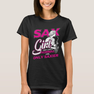 Camiseta Rapariga saxofone