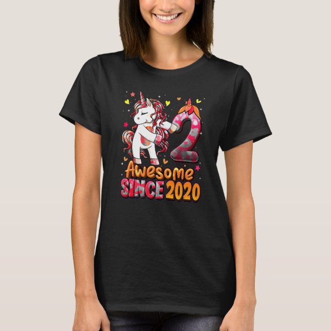Camiseta Rapariga segundo aniversário Com Fusível Uni Com 2 (Frente)