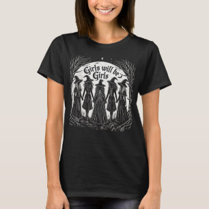 Camiseta Rapariga Será Uma Bruxa Engraçada Testemunha Vesti