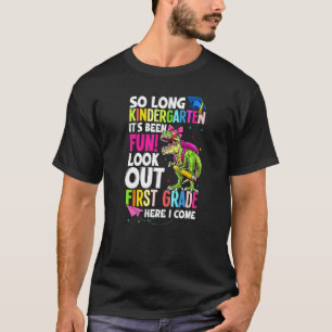 Camiseta Rapariga Trex Dino Tão Longo Jardim De Infância Aq