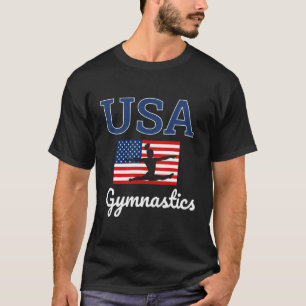 Camiseta Rapariga Tumbing Team Gear Gymnast Gymnastics Usa