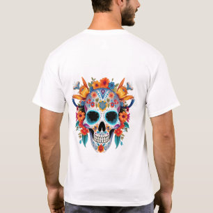 Camiseta Rapariga Urbana com Fones de ouvido - Pó de Música