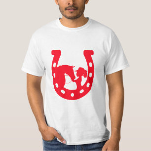 Camiseta Rapariga Vermelha e Cavalo