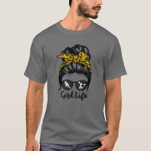 Camiseta Rapariga Vida Mensal De Cabelo E Atleta De Campo C