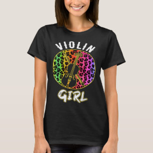 Camiseta Rapariga Violina Jogadora Violina Mulheres Mulhere