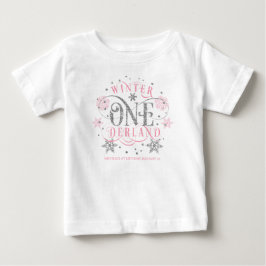 Camiseta Rapariga, Winter ONE derland, primeiro aniversario