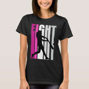 Camiseta Raparigas 8° Beisebol, Birthday Pink Softball Quee