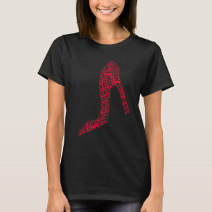 Camiseta Raparigas Adoram Calçados Mulheres Stiletto High H