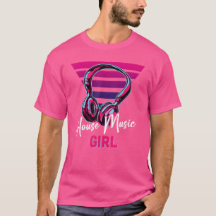 Camiseta Raparigas bonito Como Música House Retro House Mús