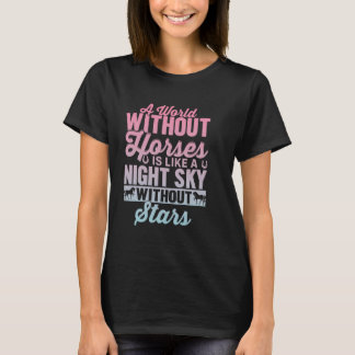 Camiseta Raparigas Cavalas Andando Mulheres Equestres Horse