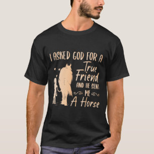 Camiseta Raparigas Cavalas Andando Mulheres Equestres Horse