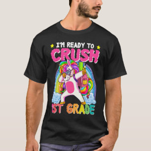 Camiseta Raparigas Da Classe 1rua Unicorn Esmagar Primeiro