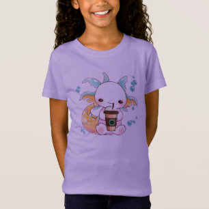 Camiseta Raparigas de Bebendo Axolotl