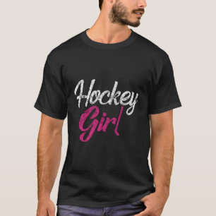 Camiseta Raparigas De Hóquei Retro, Mulheres Que Umem Hóque