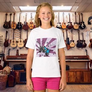 Camiseta Raparigas de Violão Azul