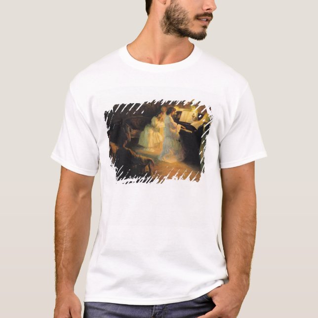 Camiseta Raparigas em um piano, 1906 (Frente)