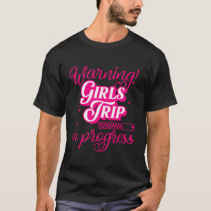 Camiseta Raparigas Férias no Fim de Semana Avisando Meninas