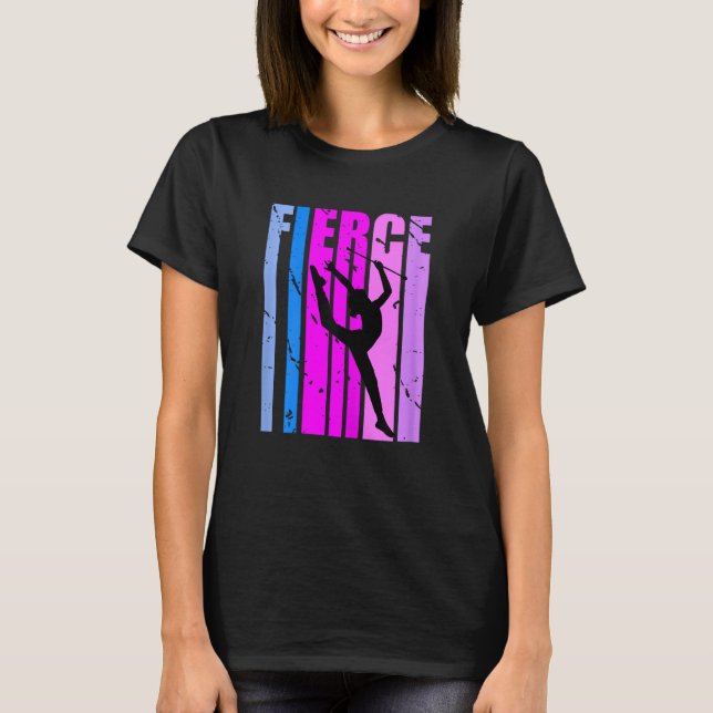 Camiseta Raparigas Fierce Rítmica Ginástica Ontem Mulheres (Frente)