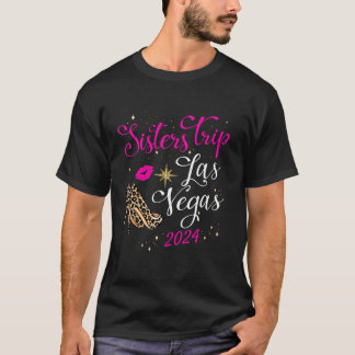 Camiseta Raparigas Irmãs Viagem Las Vegas 2024 Para O Pássa