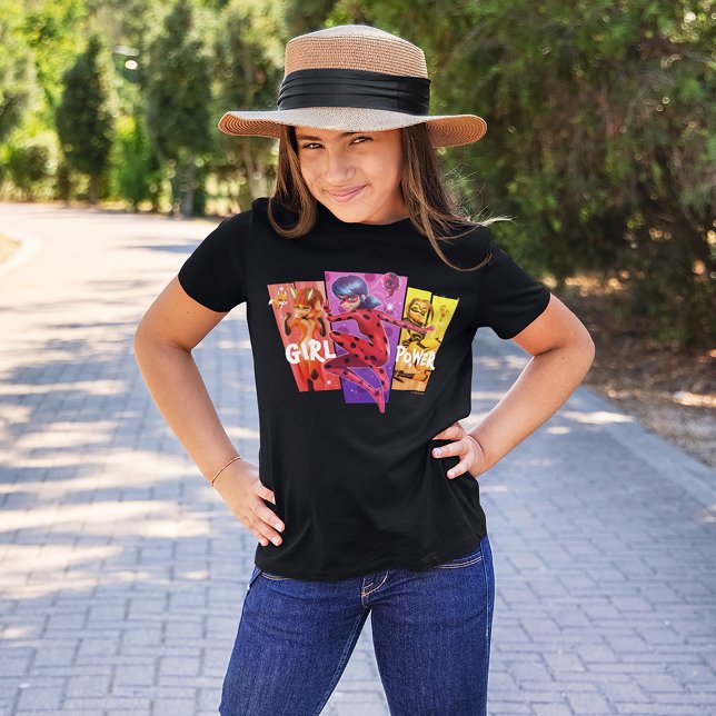 Camiseta Raparigas Miraculosas | Energia de Menina (Girl wearing t-shirt)