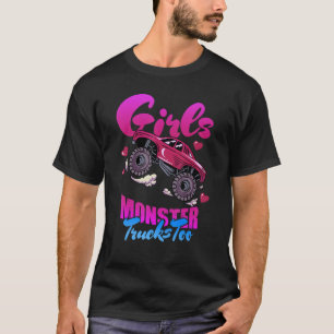 Camiseta Raparigas Monster Caminhão Grande Caminhão Mulhere