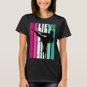 Camiseta Raparigas Motivacionais Rosa E Verde Jiu Jitsu Acr