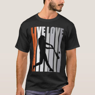 Camiseta Raparigas Motivational Orange Baseball Ama de Aniv