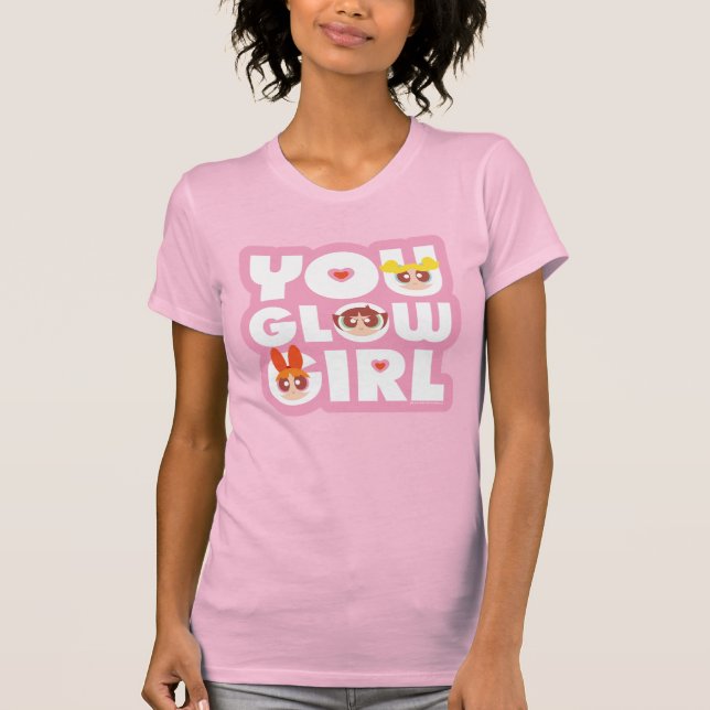 Camiseta Raparigas Powerpuff: Garota Brilhante (Frente)