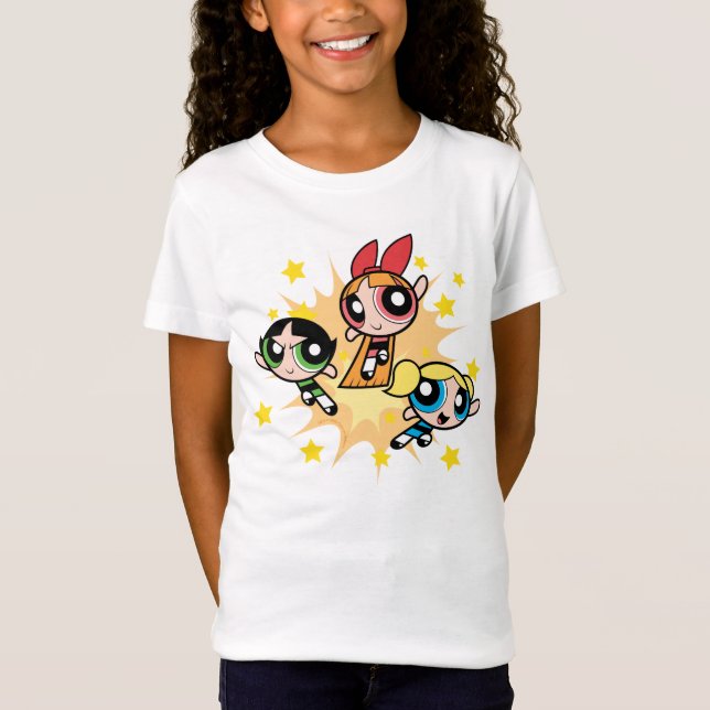 Camiseta Raparigas Powerpuff Salvem O Dia (Frente)