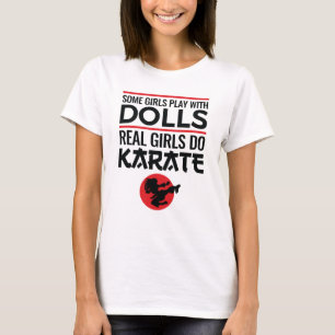 Camiseta Raparigas Reais Do Karate Mulheres Bonitas Artes M