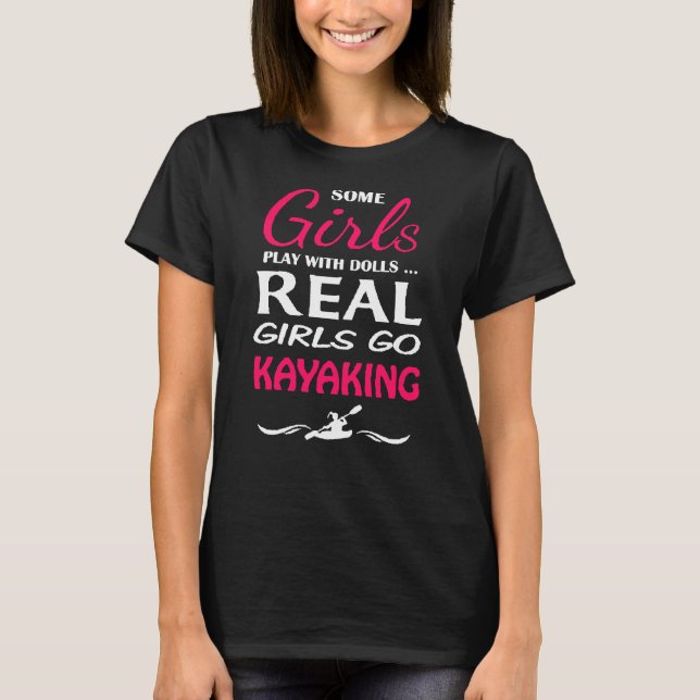 Camiseta Raparigas Reais Vão Kayaking (Frente)