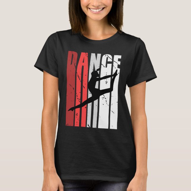 Camiseta Raparigas Retro Clássicas Dançarinas Vintage Dist (Frente)