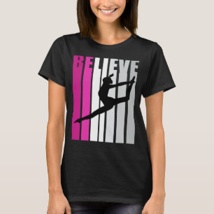 Camiseta Raparigas Rosa Acreditam no Dance Motivational Dan