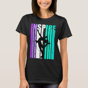 Camiseta Raparigas Roxo Inspire Ice Skating Birthday Motiva