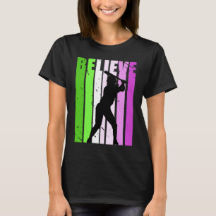 Camiseta Raparigas Softball Birthday Competem Equipe Mulher
