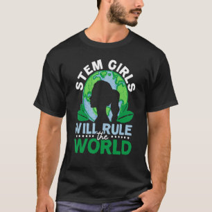 Camiseta Raparigas Stem Irão Governar A Ciência Esteminista