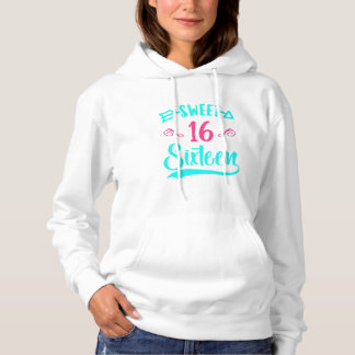 Camiseta Raparigas Teen Cute Sweet Dezesseis Doce 16 Aniver