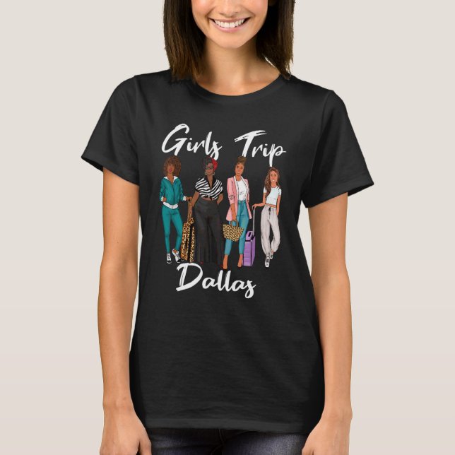 Camiseta Raparigas Trip Dallas Para Férias Afro-Negras De M (Frente)