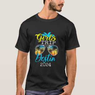 Camiseta Raparigas Trip Destin 2024 Beach Womens Weekend Bi