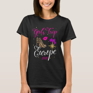 Camiseta Raparigas Trip Europe 2025 Shirt Vacation Weekend
