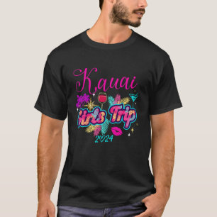 Camiseta Raparigas Trip Havaí 2024 Kauai Mulheres Nascidas