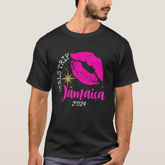 Camiseta Raparigas Trip Jamaica 2024 Beach Womens Vacation  (Frente)
