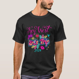 Camiseta Raparigas Trip Key West 2024 Beach Womens Weekend
