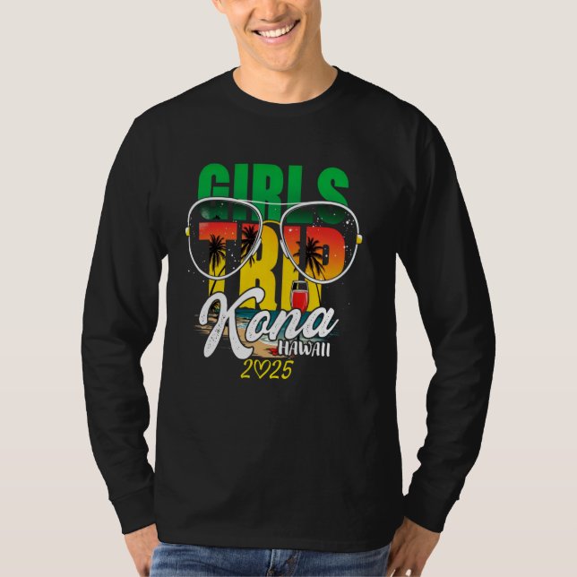 Camiseta Raparigas Trip Kona Hawaii 2025 Férias Fim de Sema (Frente)