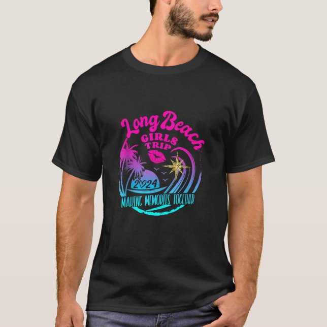 Camiseta Raparigas Trip Long Beach 2024 Womens Weekend Aniv (Frente)