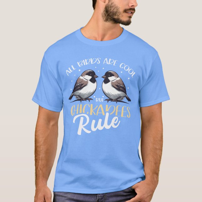 Camiseta Rapaz Chickadee Rule Bird Chickadee (Frente)